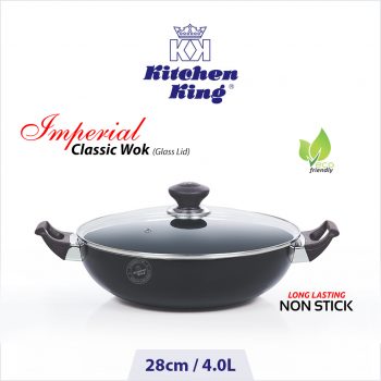 best nonstick cookware imperial classic wok glass lid 28cm