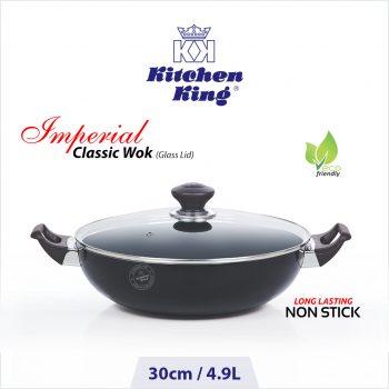 best nonstick cookware imperial classic wok glass lid 30cm