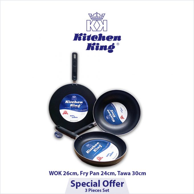 Kitchen King Special Offer 3 Pieces Set Non Stick