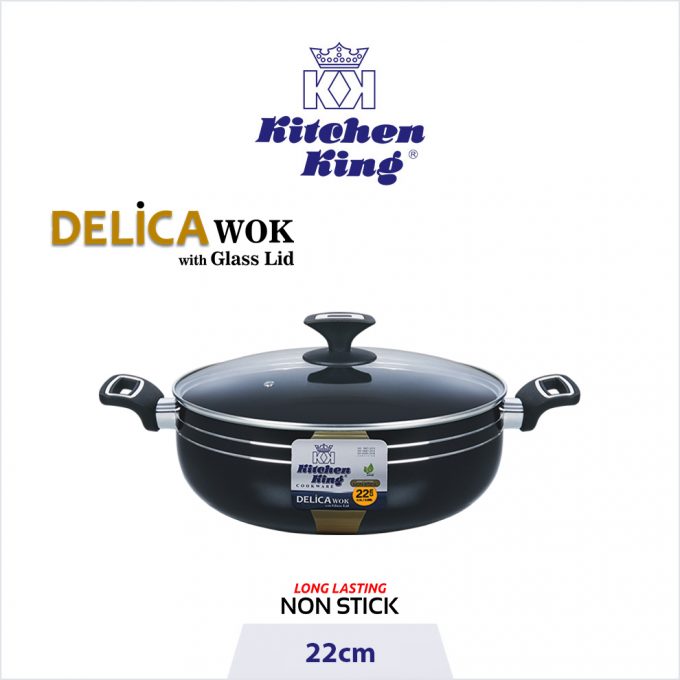 Delica Wok Nonstick Cookware 22cm