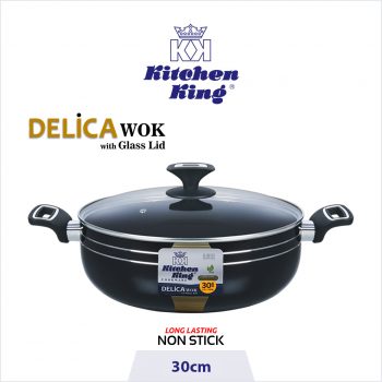 Best quality non stick cookware brand in Pakistan. Delica Wok/Karahi, kitchen king cookware