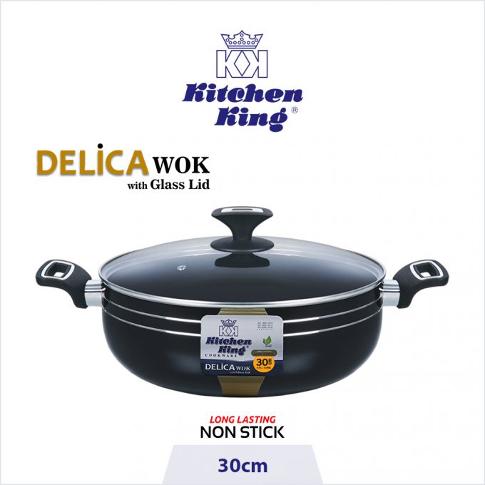 Best quality nonstick Delica Wok/Karahi in Pakistan, kitchen king cookware