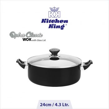 Optra Classic Wok (Glass Lid) - 24cm