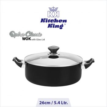 Optra Classic Wok (Glass Lid) - 26cm