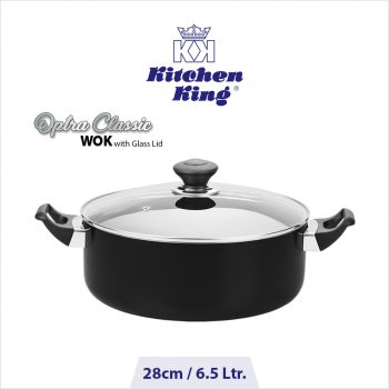 Optra Classic Wok (Glass Lid) - 28cm