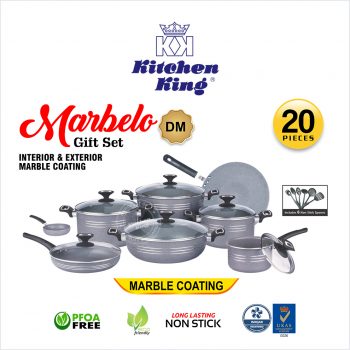 cooking pot, marble coating cookware set, marble non stick cookware set. marble nonstick tawa. best nonstick cookware in Pakistan, nonstick pan