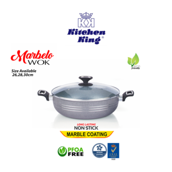 Marbelo Wok (Glass Lid)